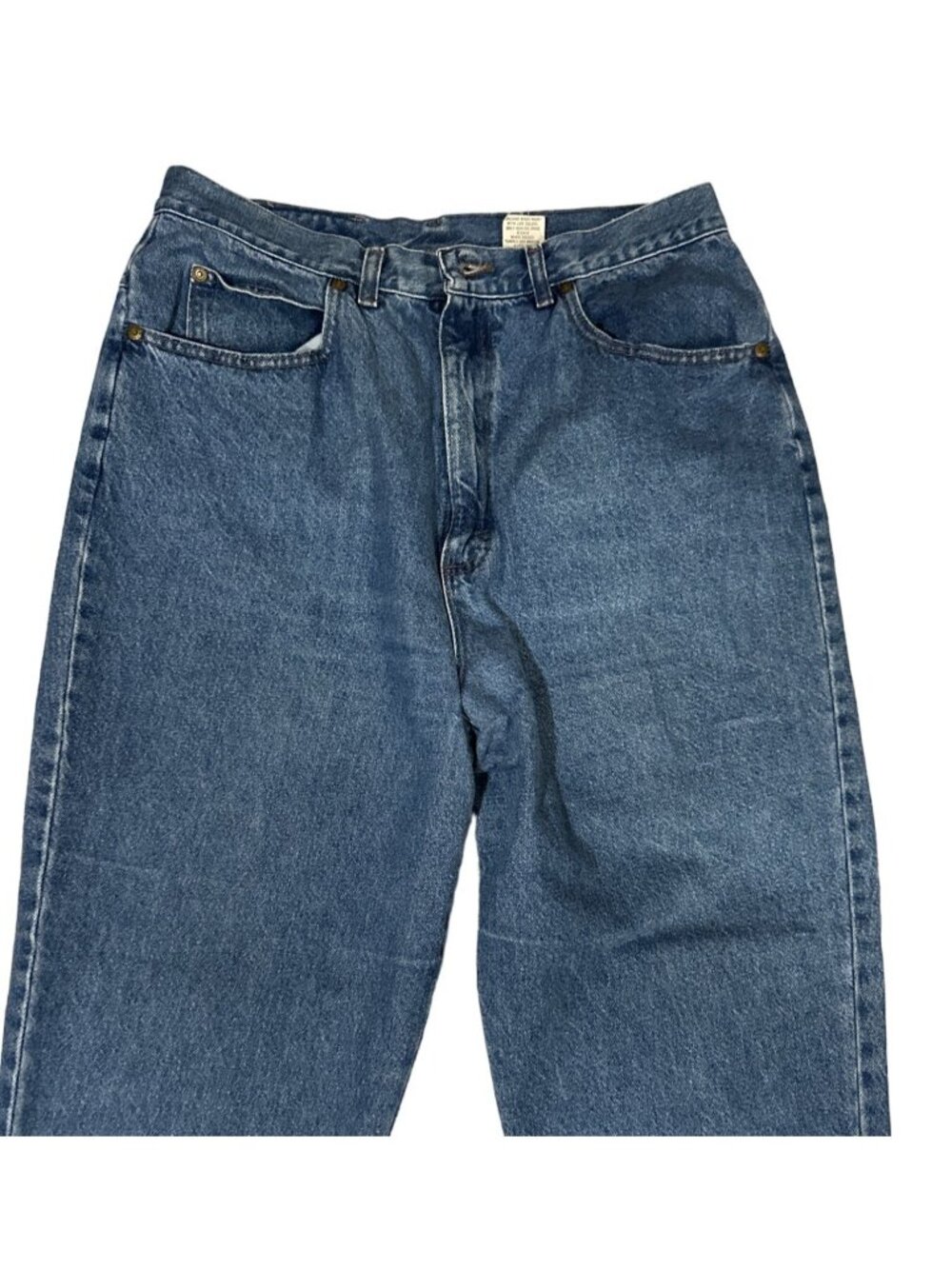 Y2k Capistrano Blue Jeans Plus 18 High Waist Blue Denim 100% Cotton Mom Tapered - Picture 7 of 8